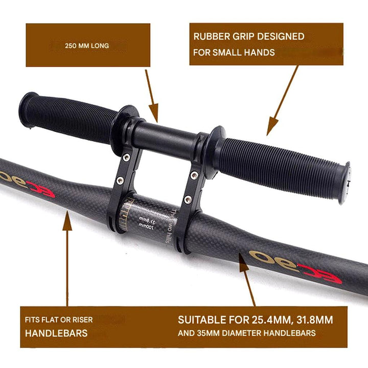 Secure front mount child bike seat & handlebar for safe family rides. Adjustable cycling gear for toddlers.