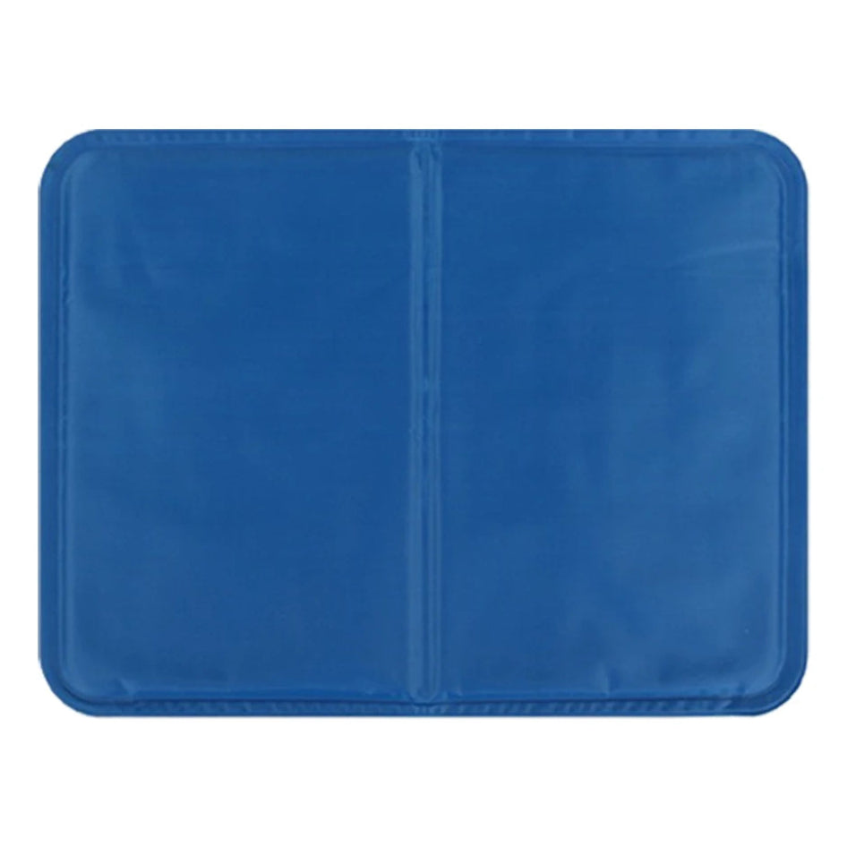 Foldable gel dog cooling mat, portable pet pad for travel & instant summer heat relief.