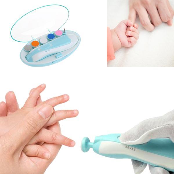 Gentle electric baby nail trimmer kit for safe and quiet infant grooming. Perfect for newborn & toddler nail care.