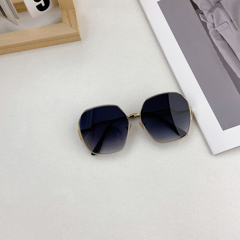 Cool geometric shades, a unique accessory with UV protection, perfect for fashion-forward individuals.