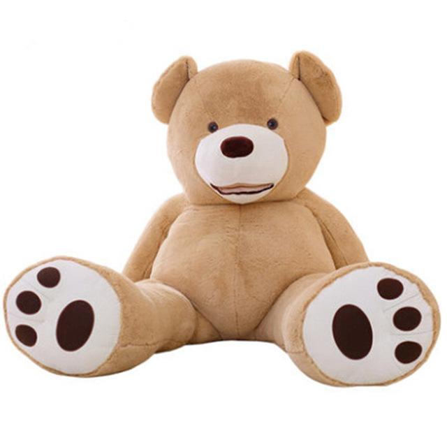 Giant cuddly teddy bear plush. Huge stuffed animal for kids & home decor. Unisex gift, soft & huggable.