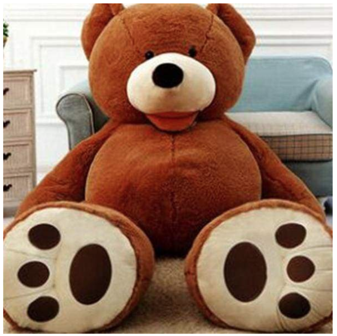 Huge stuffed bear, customizable plush. Perfect unisex gift for birthday, anniversary, or kids toy. Cuddly companion.