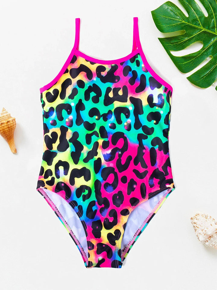Kids' mermaid & unicorn swim outfit, easy care beachwear for girls aged 4-8.