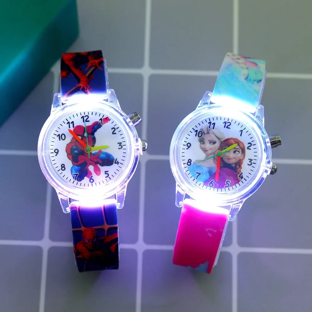 Glow-in-the-dark kids watch with bright, easy-to-read display. Perfect time learning watch for children.