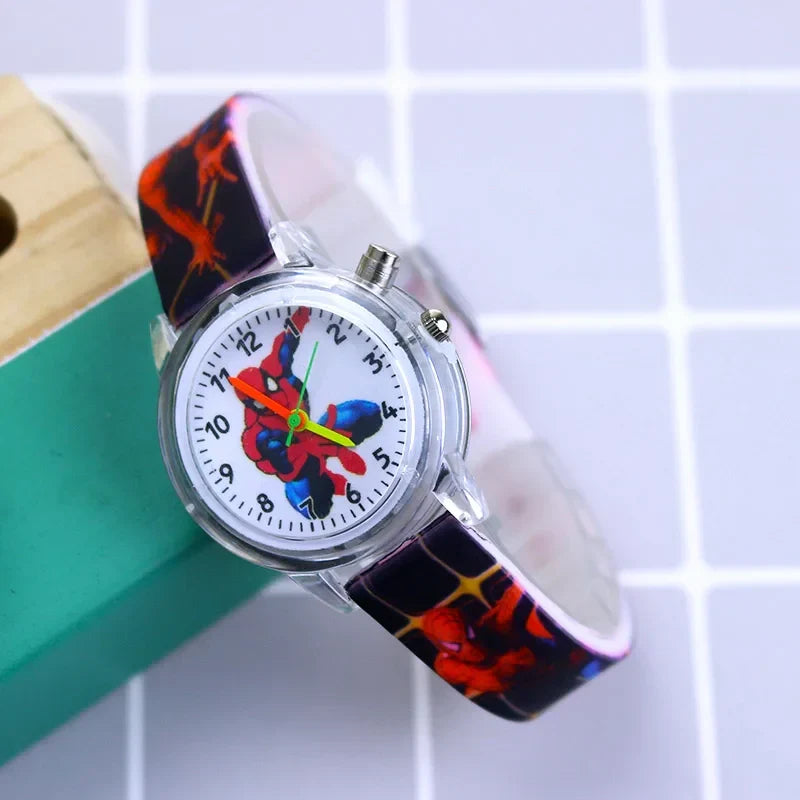 Durable silicone kids watch, glow-in-the-dark, designed for active boys and girls. Long-lasting fun.