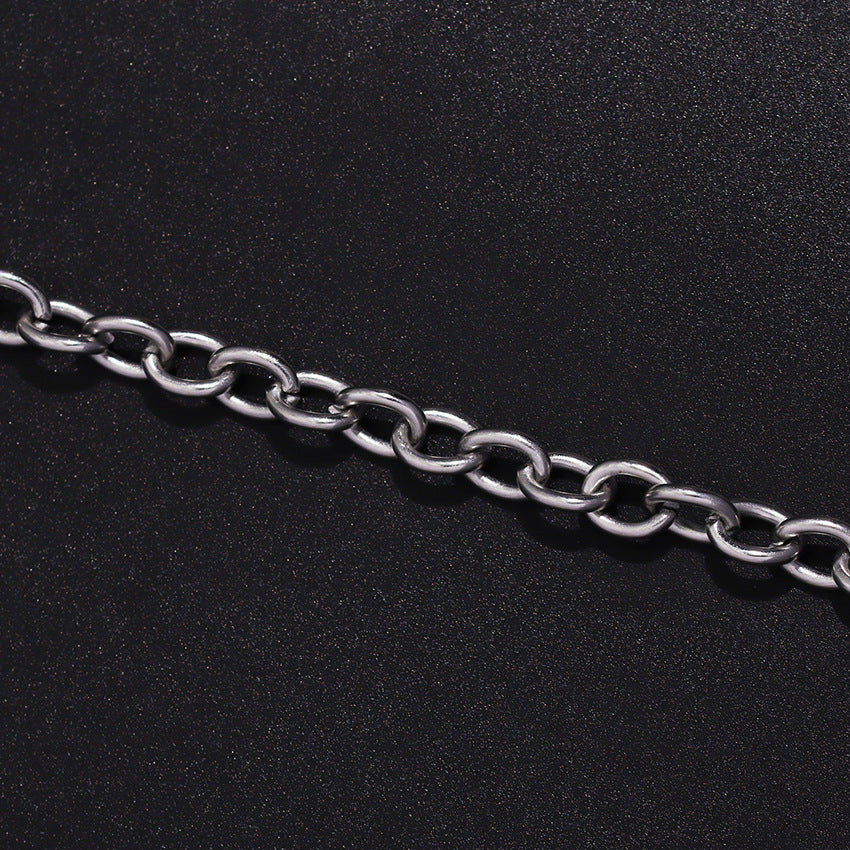 Women's chunky chain bracelet in gold or white, a versatile statement accessory.
