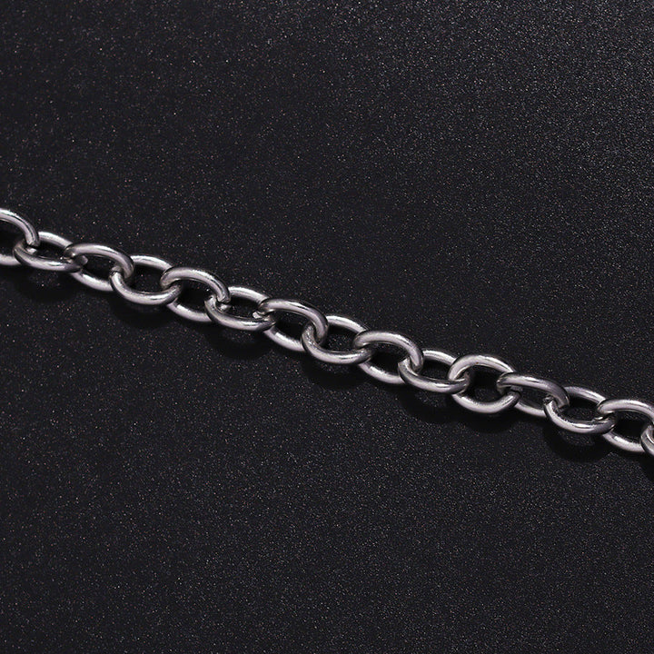 Women's chunky chain bracelet in gold or white, a versatile statement accessory.