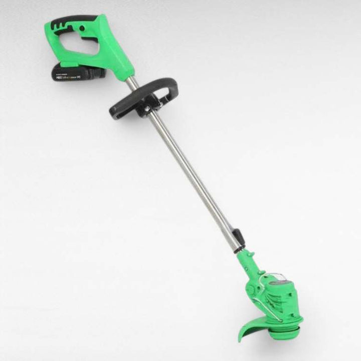 Easy-to-use green cordless grass trimmer for quick and efficient yard maintenance.