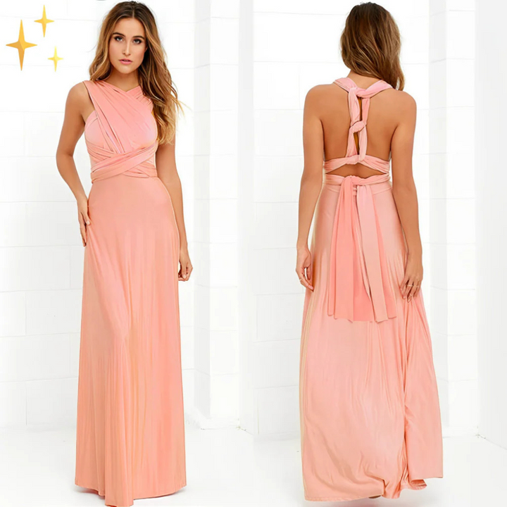 Casual yet chic women's wrap midi dress. Flattering V-neck for versatile comfort & effortless day-to-night fashion.