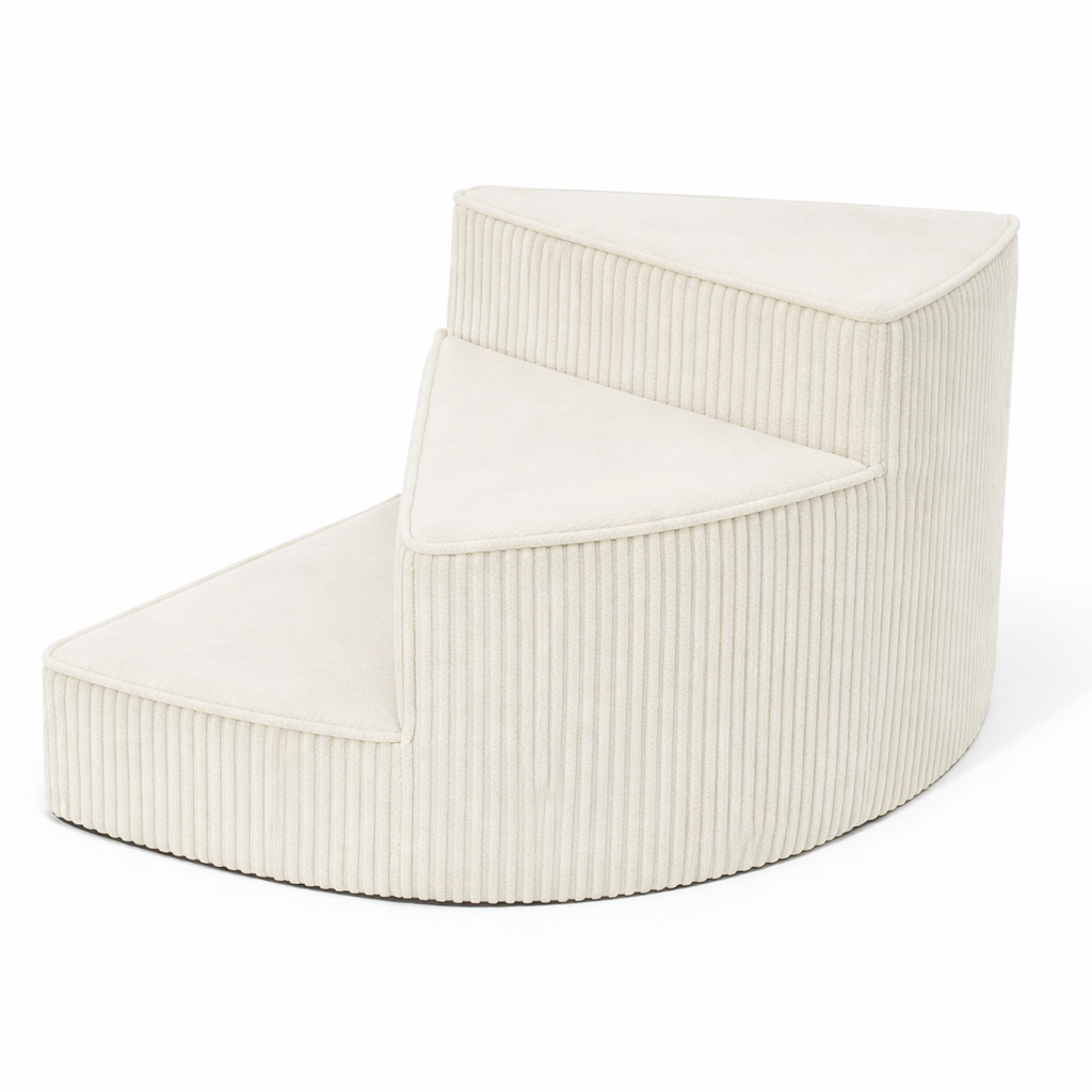 Brown pet furniture, durable foam dog steps for small dogs, easy mobility solution.