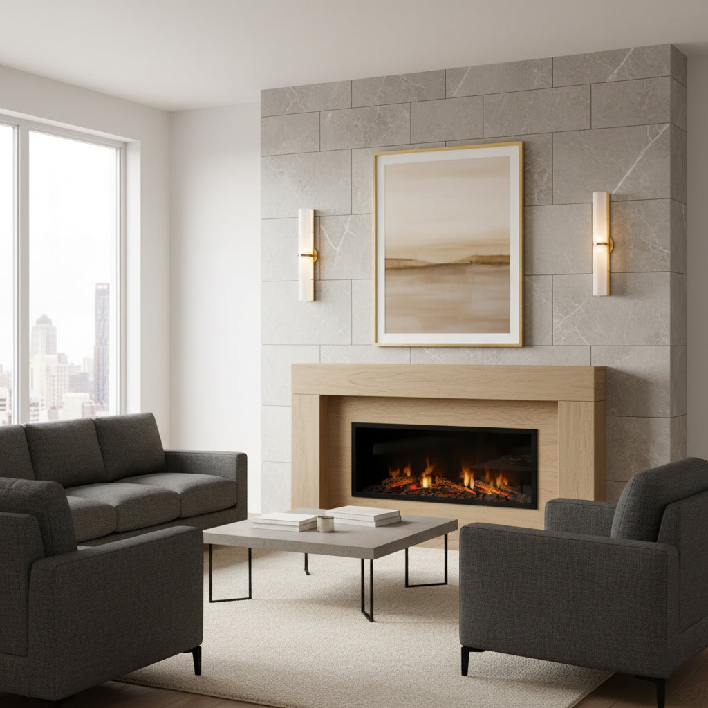 Greymi Modern wall lamp. Hand-blown glass, LED light. Contemporary and decorative lighting.