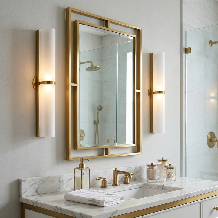 Stylish Greymi LED wall light, hand-blown glass. Perfect modern lighting for home decor.