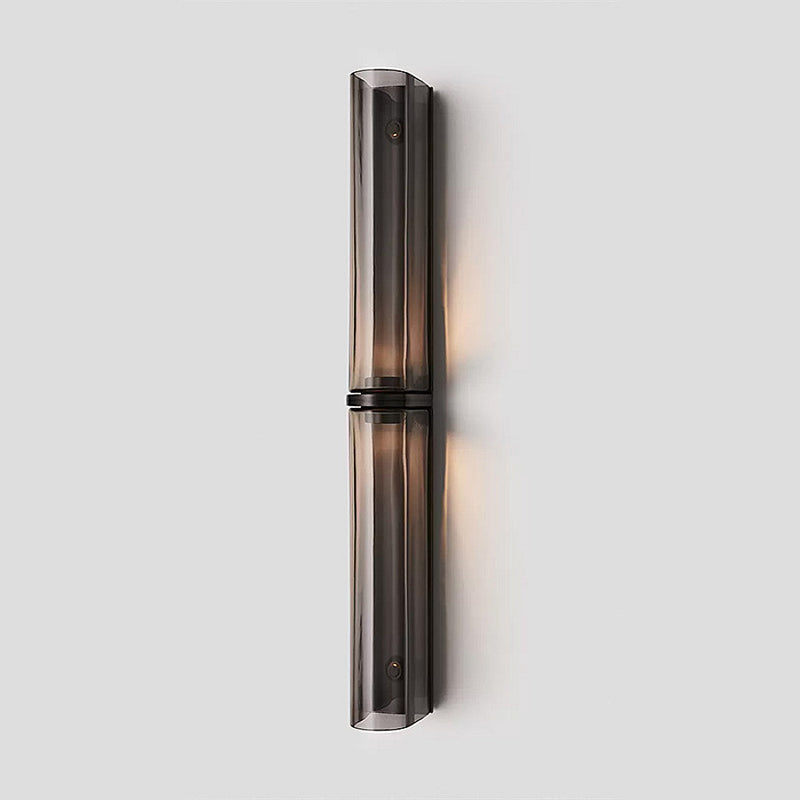 Dimmable Greymi Hand-blown glass LED wall lamp. Modern lighting solution for interior spaces.