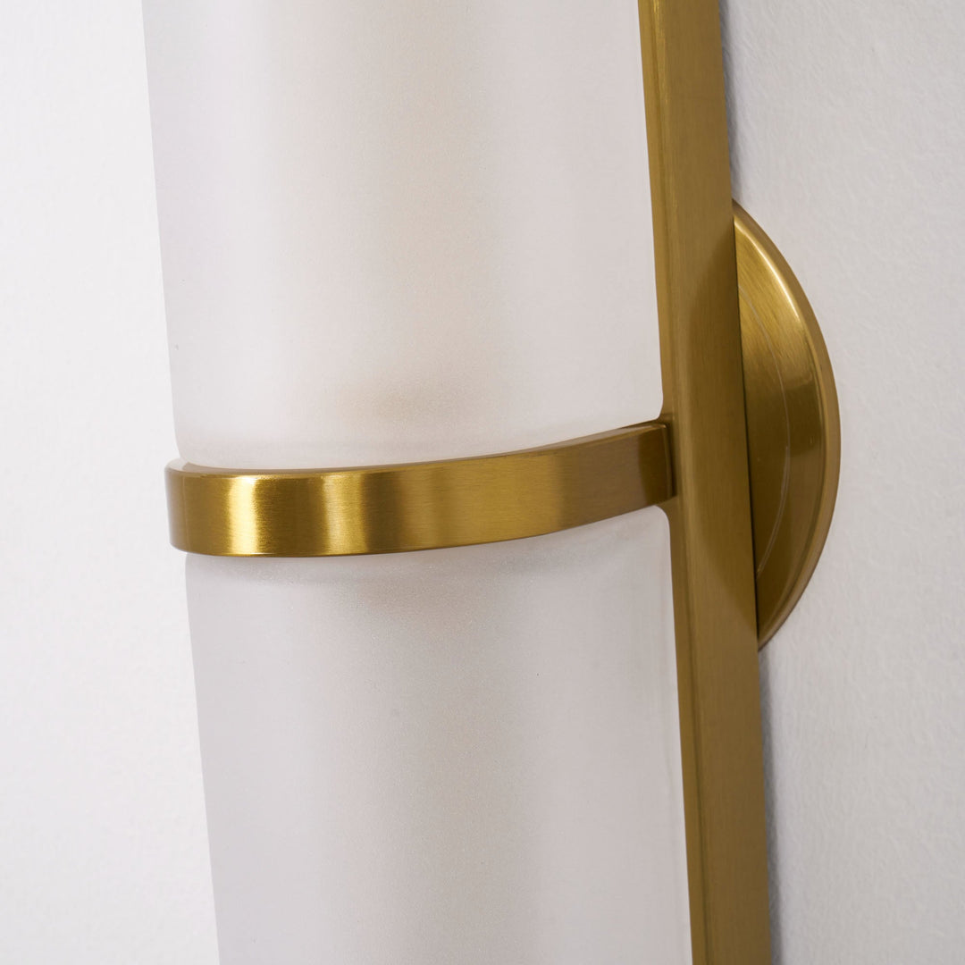 Greymi Modern LED Wall Lamp with unique hand-blown glass. Decorative interior lighting.