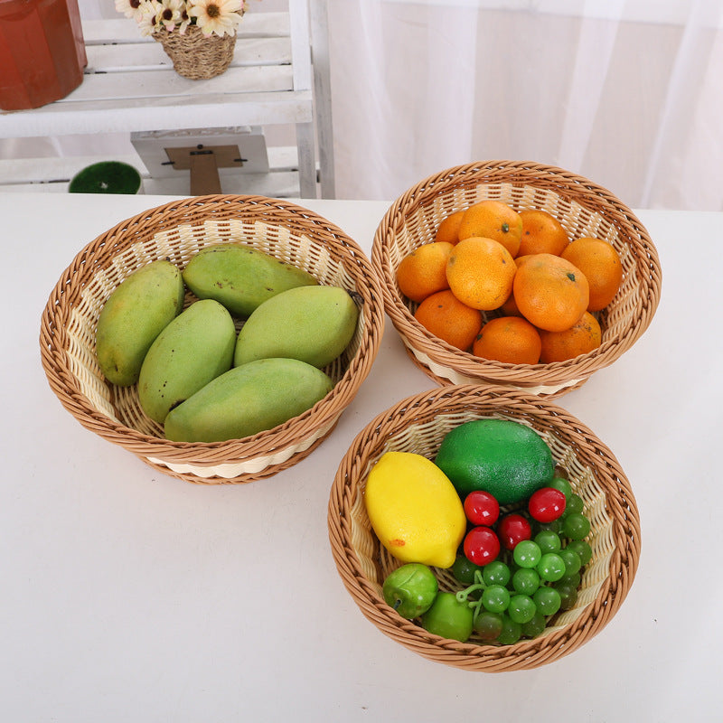 Handcrafted beige woven storage basket for stylish home organization and natural decor. Stackable and versatile.