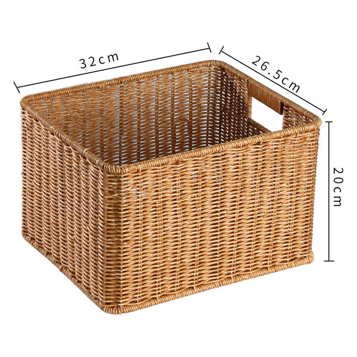 High-quality handcrafted wicker storage solution for everyday items.