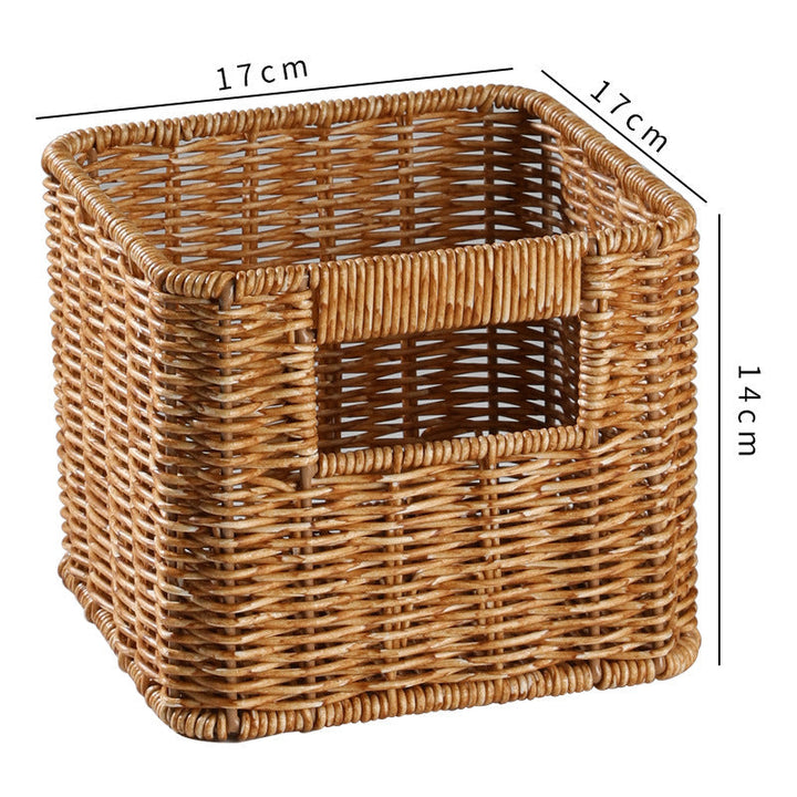 Elegant handcrafted storage bin, brings warmth to your home.