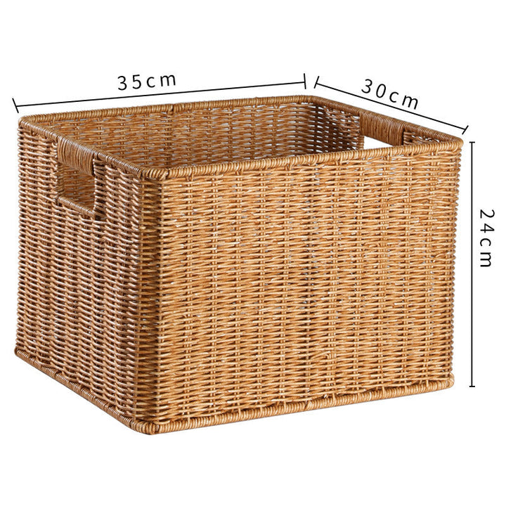 Handmade storage basket, crafted from beautiful natural wicker.