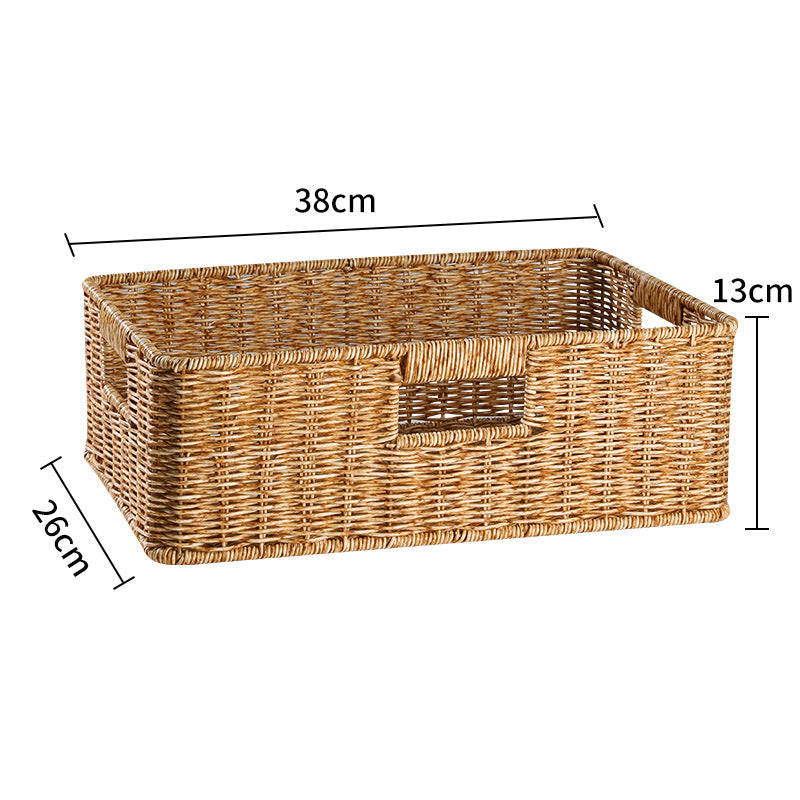 Handcrafted rectangular storage bin, perfect for a tidy home.