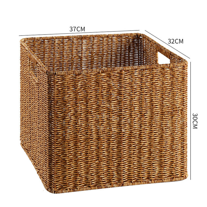 Handcrafted rectangular organizer, complements various interior styles.