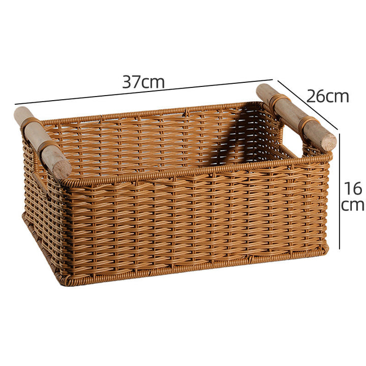 Eco-chic natural storage basket, perfect for decluttering.