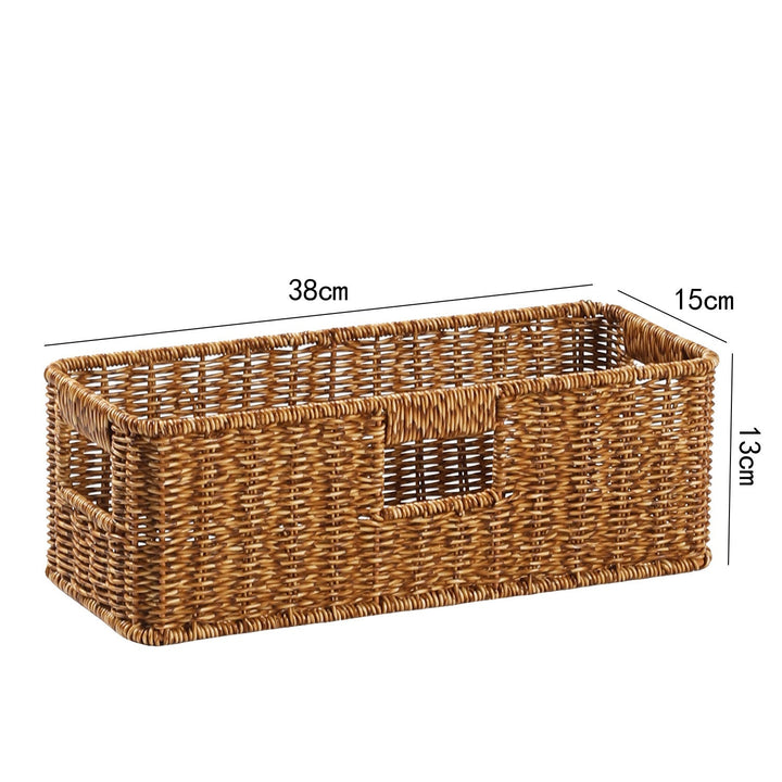 Handwoven natural basket, perfect for sustainable home decor.