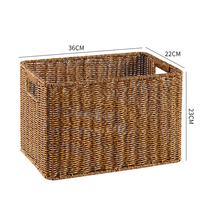 Handcrafted rectangular storage solution, easy to integrate into decor.