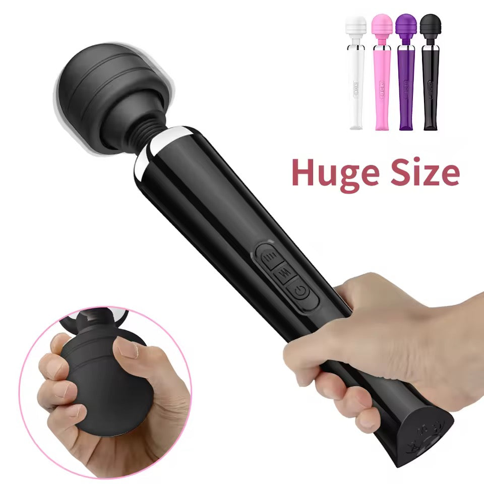 Deep tissue handheld massager for muscle pain relief, post-workout recovery & full body relaxation. 20 speeds.
