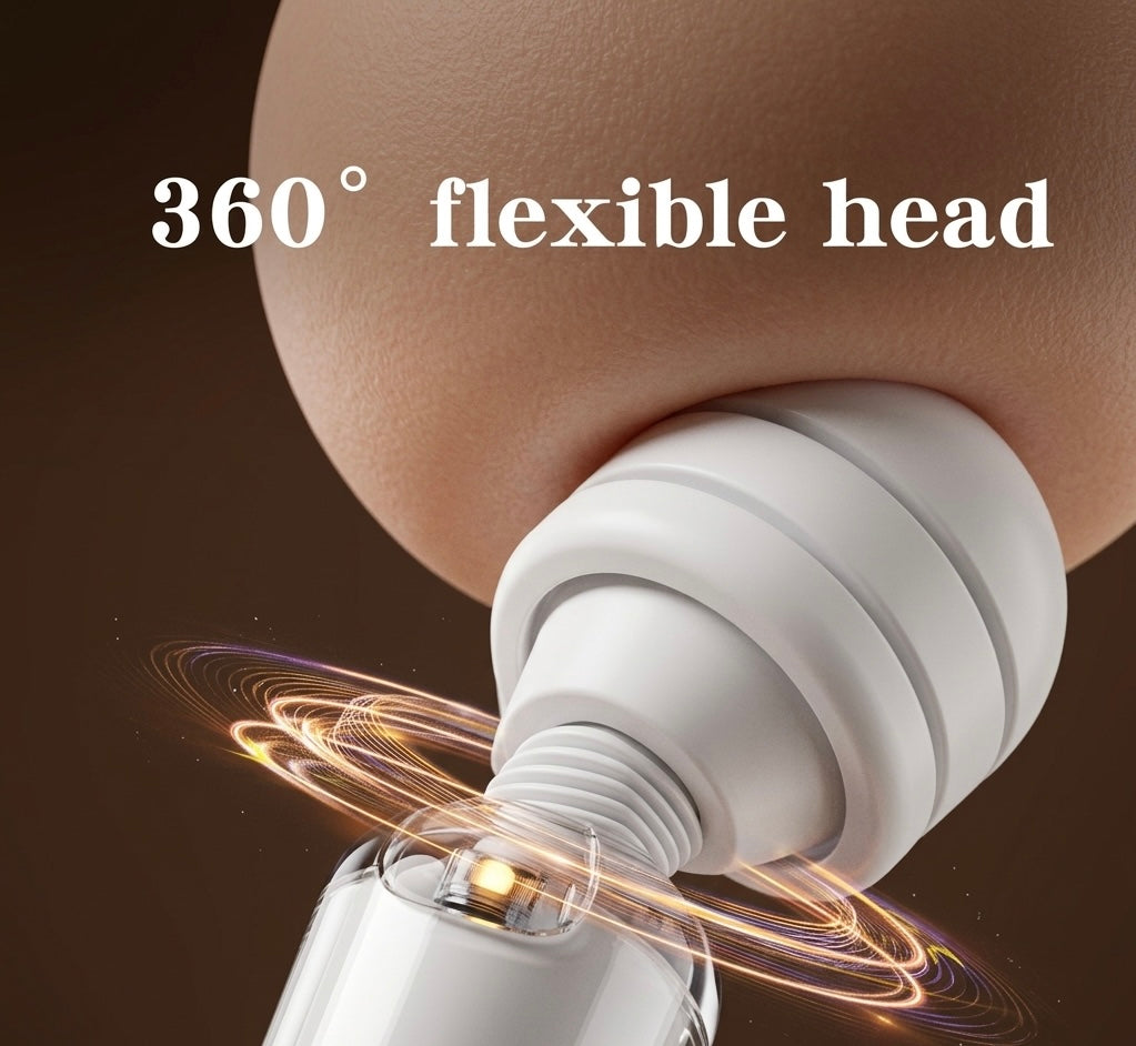 Powerful 20-speed handheld vibrating massager for customizable deep tissue muscle relief & full body relaxation.