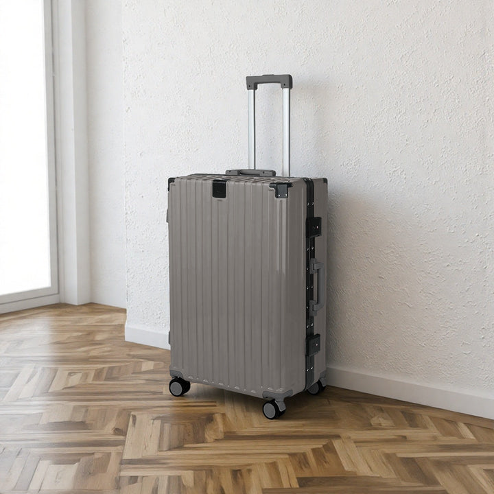 Hard shell spinner suitcase, durable & lightweight, perfect for all your travel adventures.