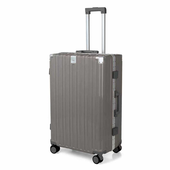 Premium travel bag, hard shell spinner design, ideal for business trips & vacation essentials.