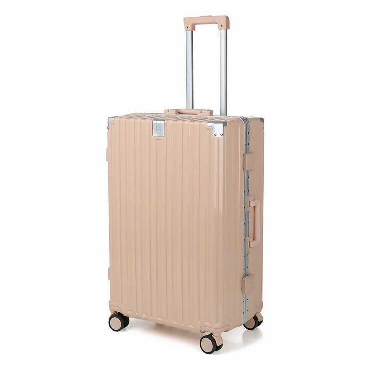 Lightweight hard shell spinner for travelers seeking durable & easy-to-maneuver luggage.