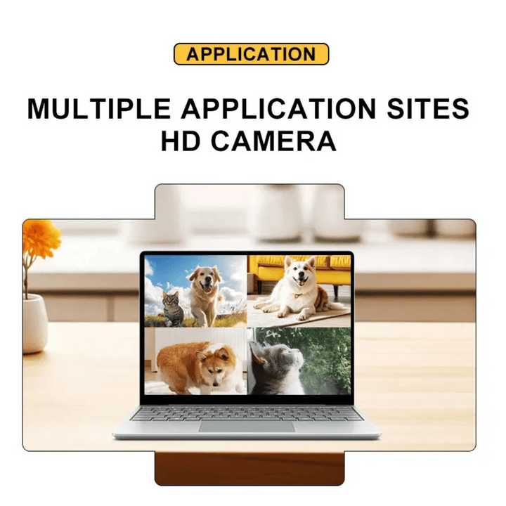 Modern pet accessory: HD collar camera with 160° lens for dogs & cats, video recording.