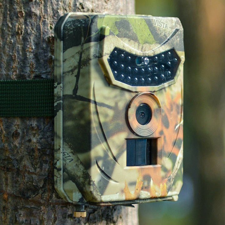 HD Wildlife Trail Camera with motion detection, night vision for outdoor nature observation & security.