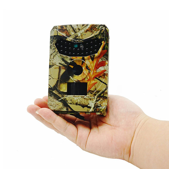 Observe nocturnal wildlife with this HD trail camera, featuring motion detection & infrared night vision.