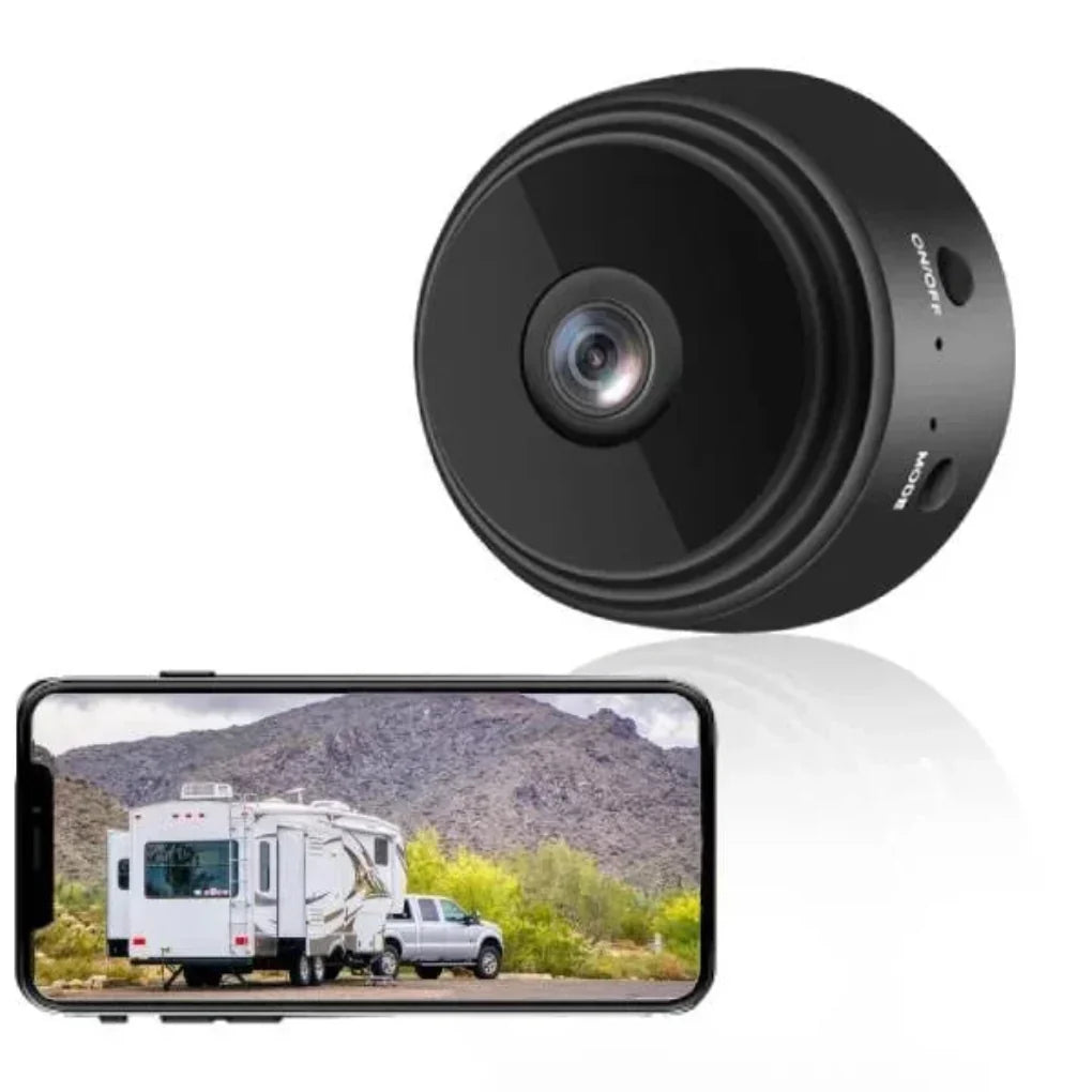 Durable waterproof HD wireless backup camera, ideal for all-weather use on RVs, trucks & trailers. Enhanced safety.