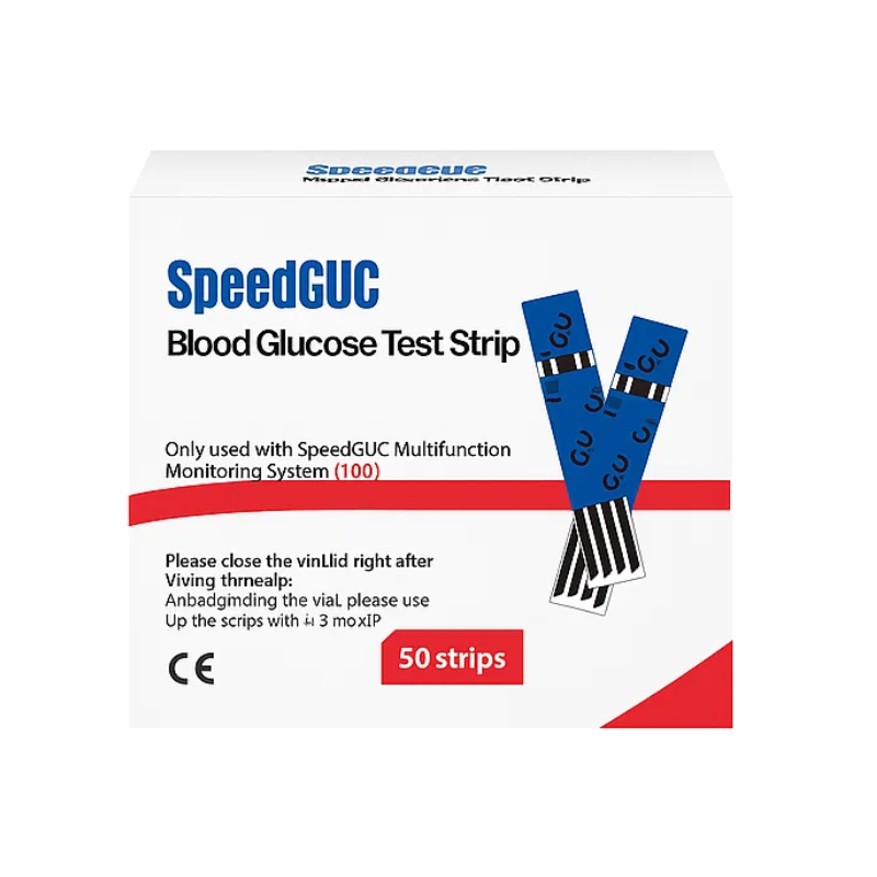 Easy-to-use health monitor test strips & lancets for quick, accurate tracking of blood glucose, cholesterol, uric acid.