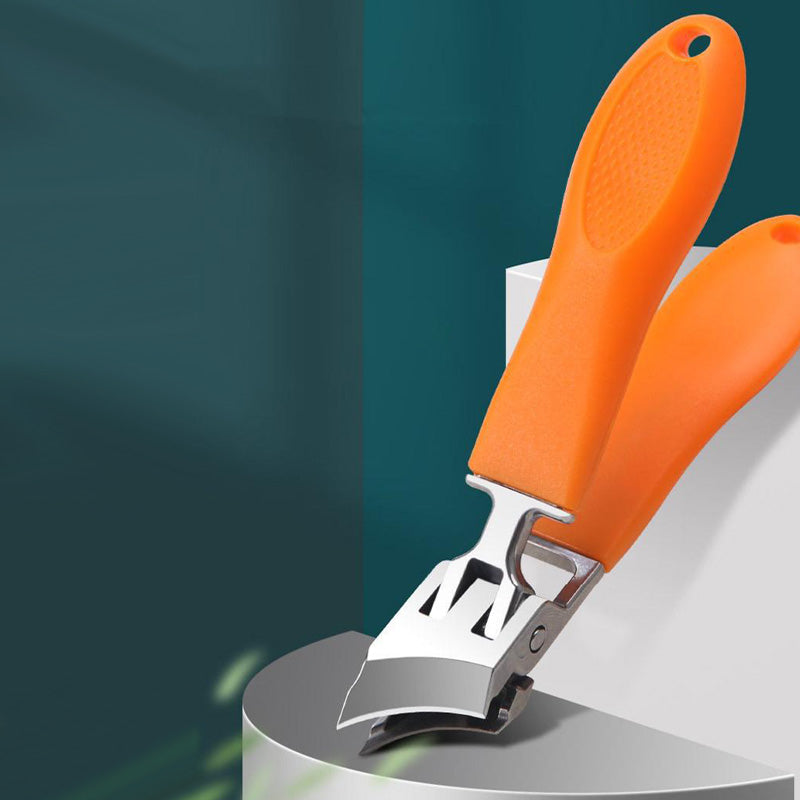 Unisex heavy-duty nail clippers. Anti-splash, comfortable, and strong for thick toenails & fingernails.