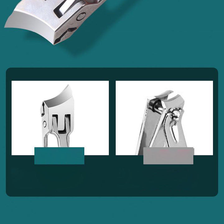 Ergonomic nail care tool for seniors. Heavy-duty clippers for thick and ingrown toenails with comfort grip.