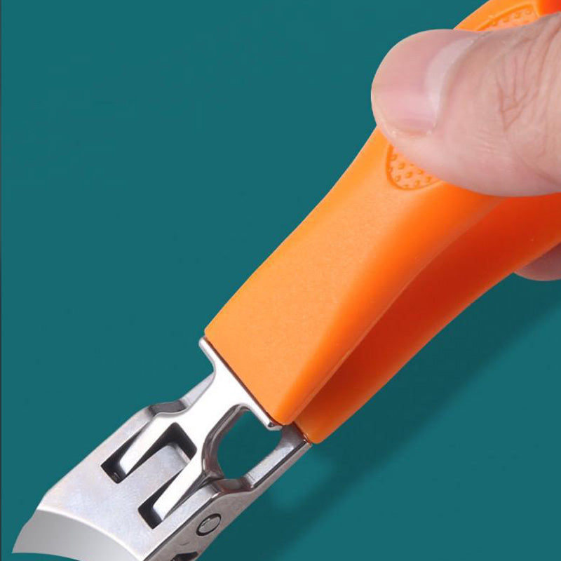 Anti-splash nail clippers. Extra strong for thick, hard-to-cut toenails & fingernails, comfortable design.