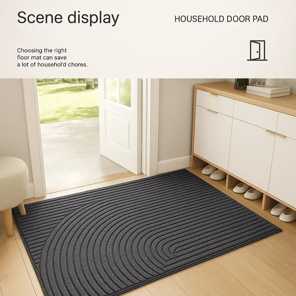 Durable indoor entryway mat, weather-resistant & non-slip for high-traffic home areas.