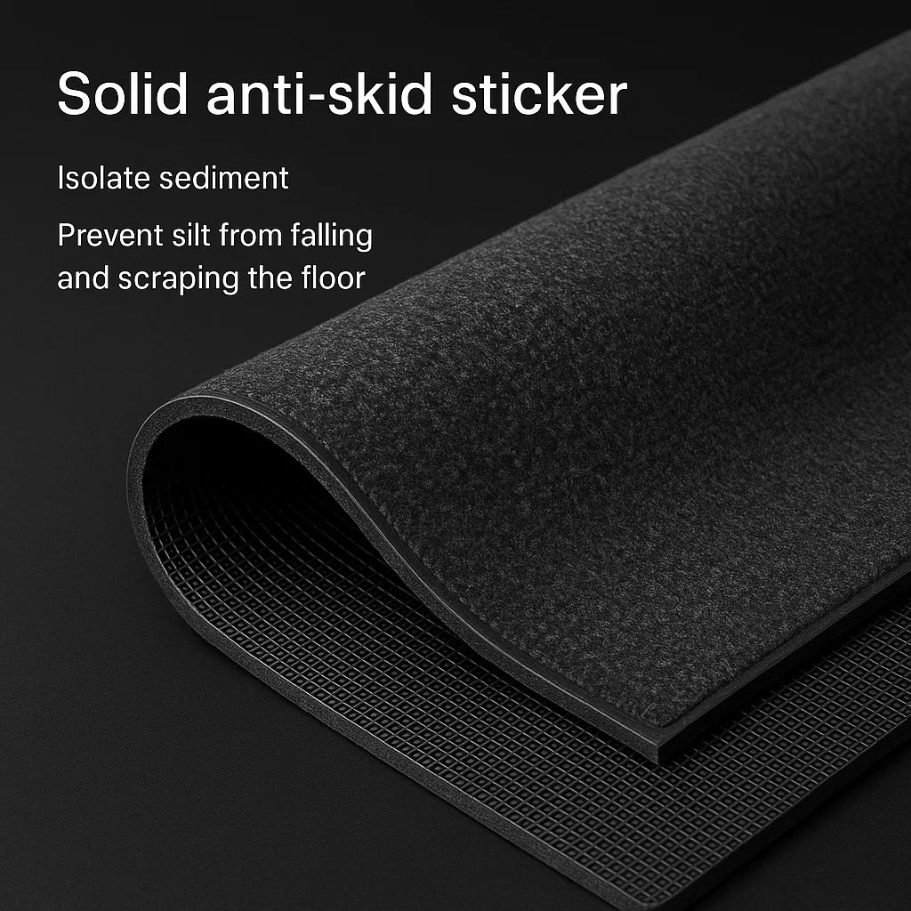 Durable outdoor non-slip door mat, designed to trap dirt & protect home floors year-round.