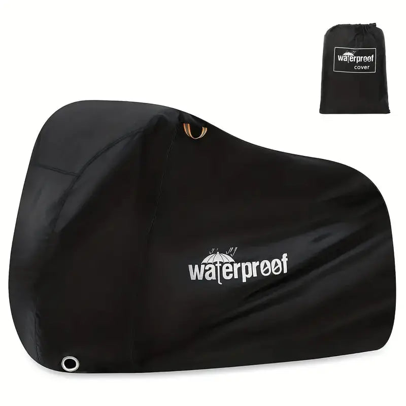 All-weather bicycle cover for outdoor protection. Waterproof & UV-resistant for bikes, heavy-duty accessory.
