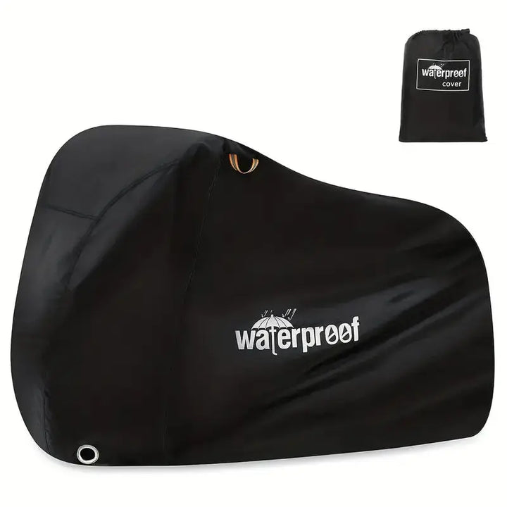 All-weather bicycle cover for outdoor protection. Waterproof & UV-resistant for bikes, heavy-duty accessory.