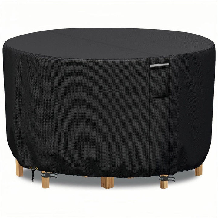 Keep your round patio furniture safe with this heavy-duty waterproof cover. Breathable air vent included.