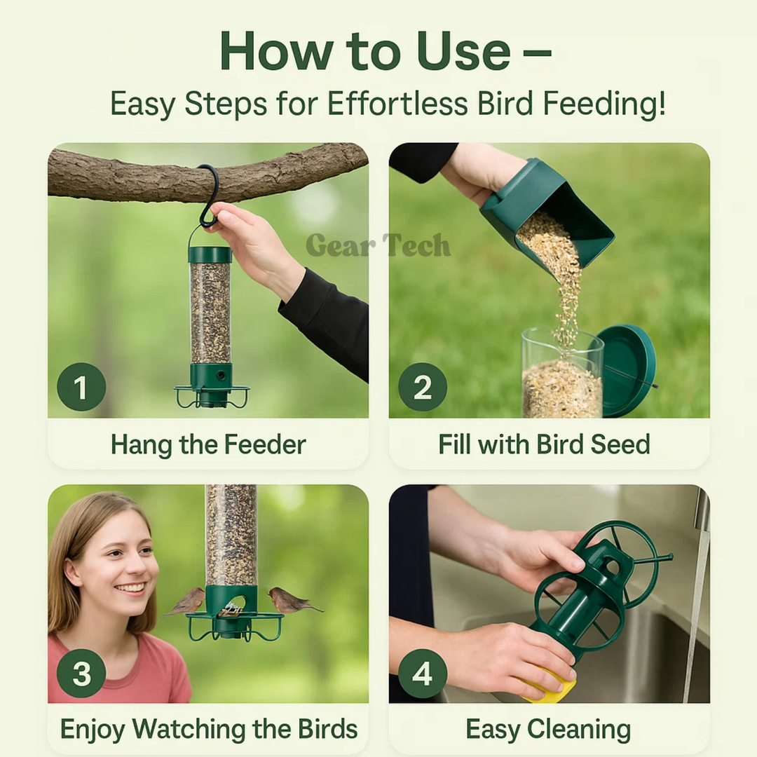 Attract birds to your garden with this robust, squirrel-proof, heavy-duty metal feeder.