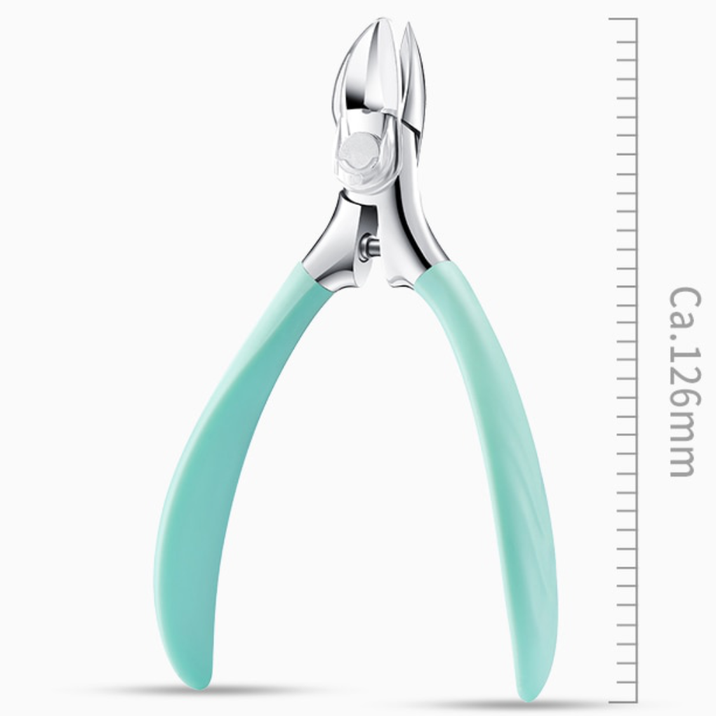 Precision stainless steel toenail clipper for thick & ingrown nails. Heavy-duty design for easy, safe foot care.