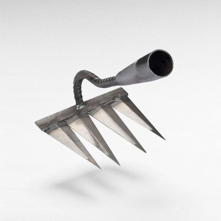 Unisex heavy-duty steel garden rake, designed for effortless and effective weeding.