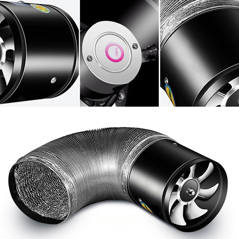 Durable exhaust fan with reinforced blades and copper motor for long-lasting, quiet air circulation.
