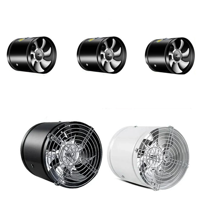 High-performance quiet exhaust fan with copper motor & reinforced blades for optimal ventilation.